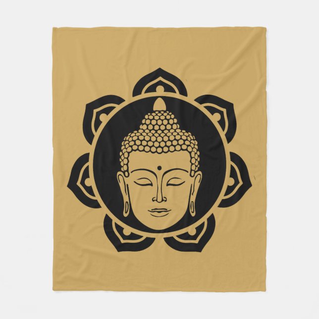 Vesak Buddha Buddha Purnima Buddha Day Fleece Blanket (Front)