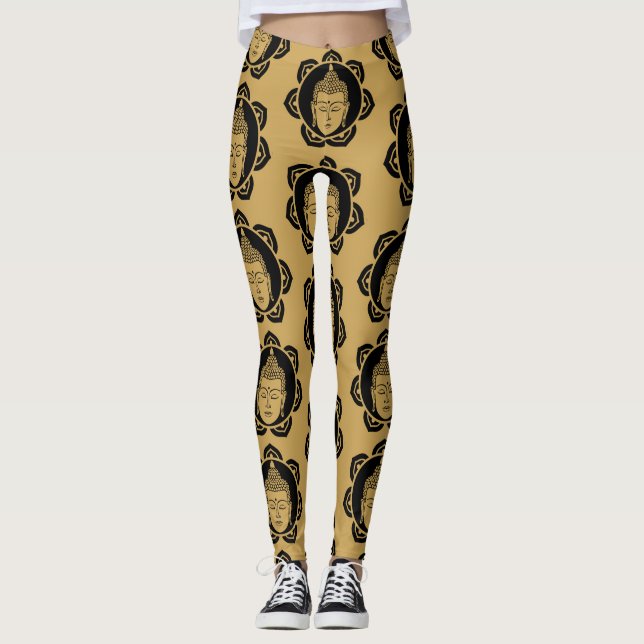 Vesak Buddha Buddha Purnima Buddha Day Leggings (Front)