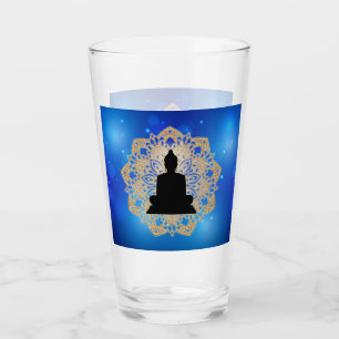Vesak Day Buddha and Mandala Vaisakha Purnima Glass