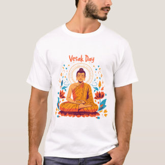 Vesak day, buddha illustration for vesak day T-Shirt