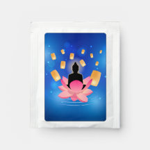 Vesak Day Buddha on Lotus Lantern Vaisakha