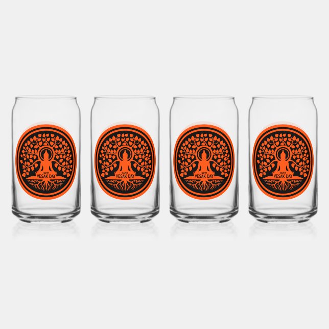 Vesak Day Can Glass (Front)