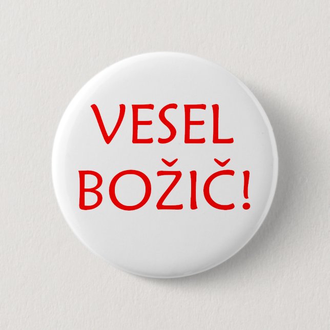 Vesel Bozic 6 Cm Round Badge (Front)