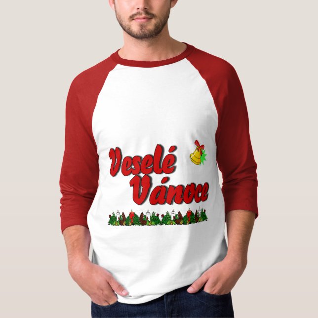 Veselé Vánoce - Merry Christmas in Czech! T-Shirt (Front)