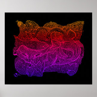 Vesica Piscis Flow Of Life Poster