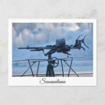 Vesikko submarine in Suomenlinna postcard