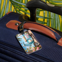 Vespa Hawaii Luggage Tag – Tropical Scooter Travel