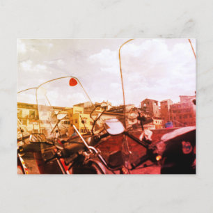 Vespas in Florence Postcard