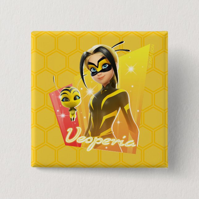 Vesperia & Pollen 15 Cm Square Badge (Front)