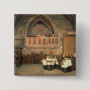 Vespers in the Saint Francis Church 15 Cm Square Badge