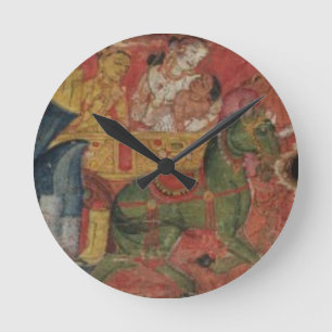 'Vessnatara Jataka', from a manuscript cover, Pala Round Clock