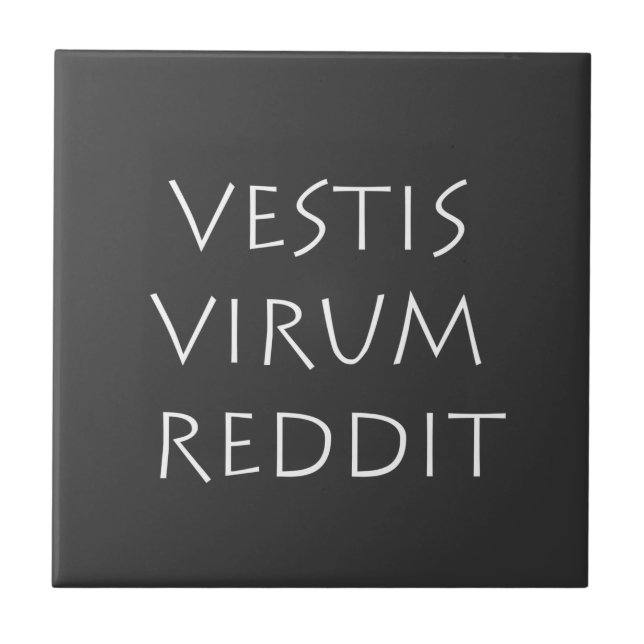 Vestis virum reddit ceramic tile (Front)