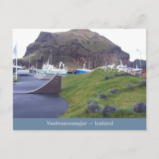 Vestmannaeyjar, Iceland postcard