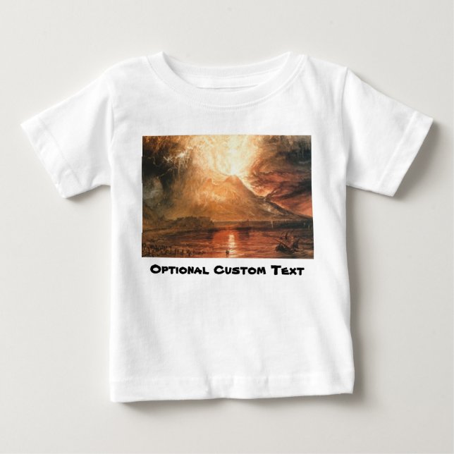 Vesuvius Erupting Baby T-Shirt (Front)