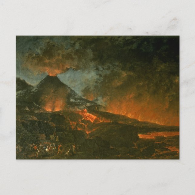 Vesuvius Erupting Postcard (Front)