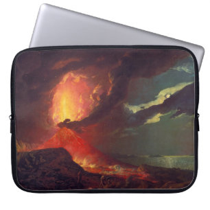 Vesuvius in Eruption (by Joseph Wright of Derby) Laptop Sleeve