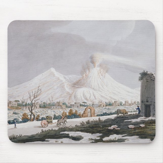 Vesuvius in Snow, plate V from 'Campi Phlegraei: O Mouse Pad (Front)