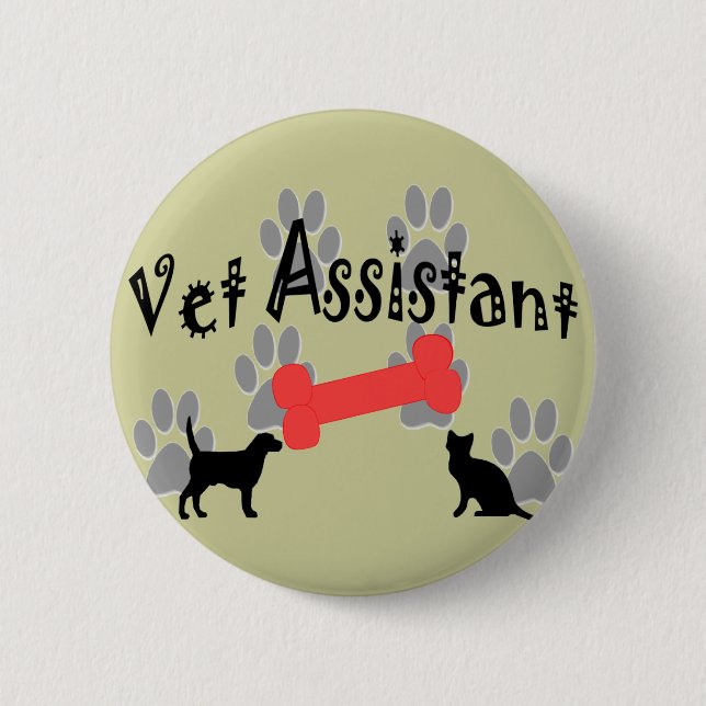 Vet Assistant Gifts 6 Cm Round Badge (Front)