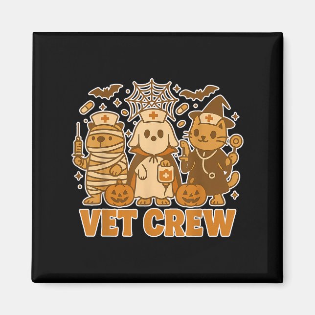Vet Crew Halloween Costume Dog Cat Capybara Pet Te Magnet (Front)
