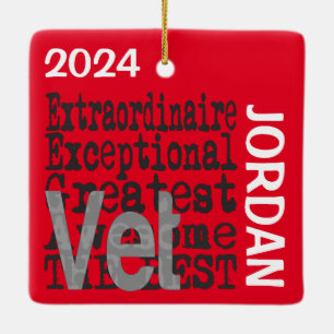 Vet Extraordinaire CUSTOM Ceramic Ornament