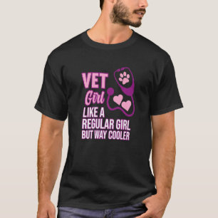 Vet Girl Veterinarian Veterinary Doctor Animal Gr T-Shirt