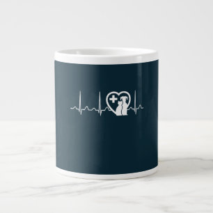Vet Heartbeat Large Coffee Mug