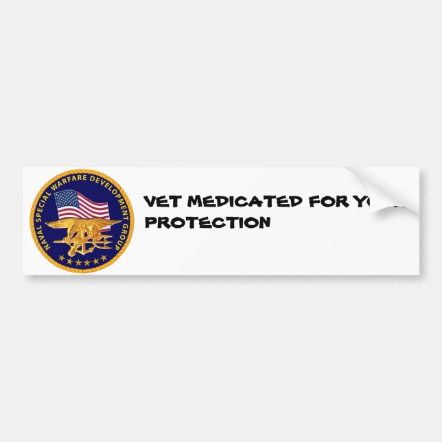 VET MED BUMPER STICKER (Front)
