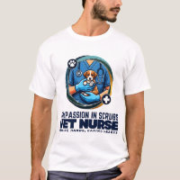 Vet Nurse Compassion In Scrubs Puppy