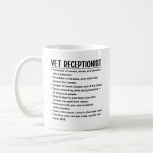 Vet receptionist coffee mug