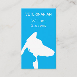 Vet service animals inspired business card