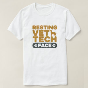 Vet Tech Aesthetic Cute Cats Dogs Paw T-Shirt