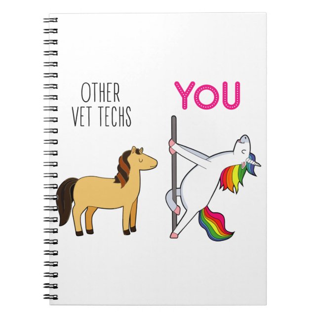 Vet Tech Appreciation Gift Notebook (Front)
