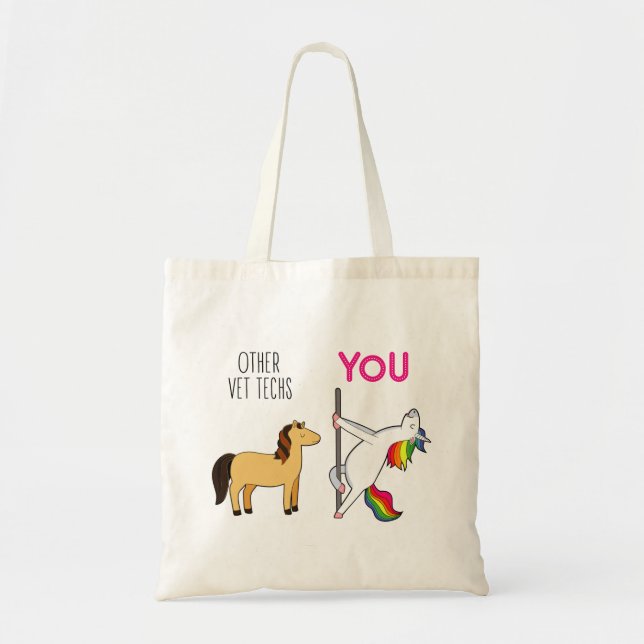 Vet Tech Appreciation Gift Tote Bag (Front)