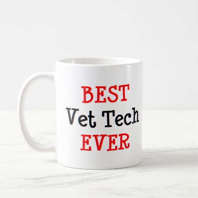 vet tech, best coffee mug (Left)