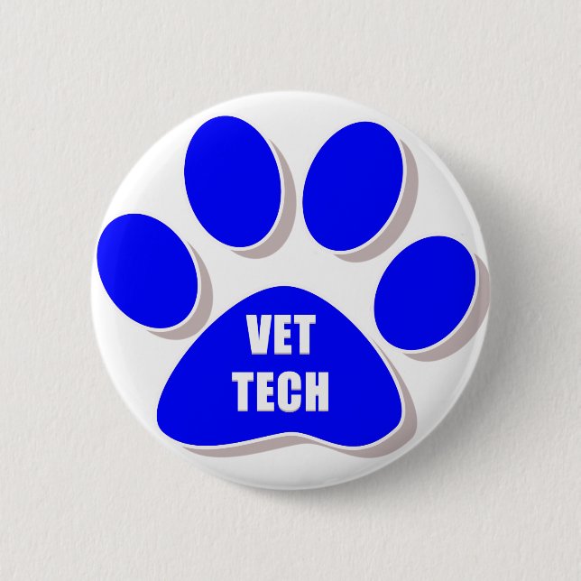 vet tech button blue (Front)