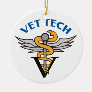 Vet Tech Ceramic Ornament