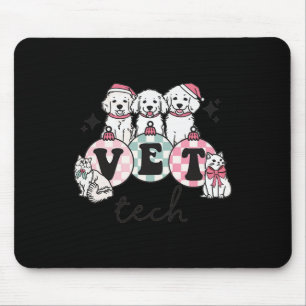 Vet Tech Christmas Veterinarian Animal Specialist Mouse Pad