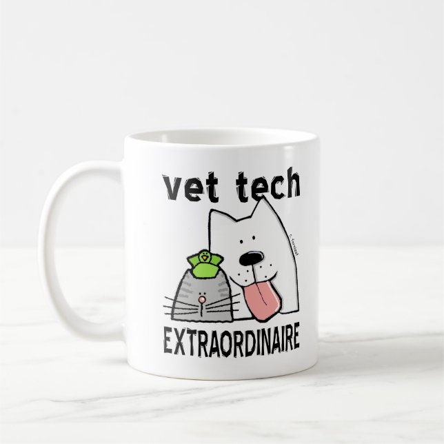 Vet Tech Extraordinaire Coffee Mug (Left)