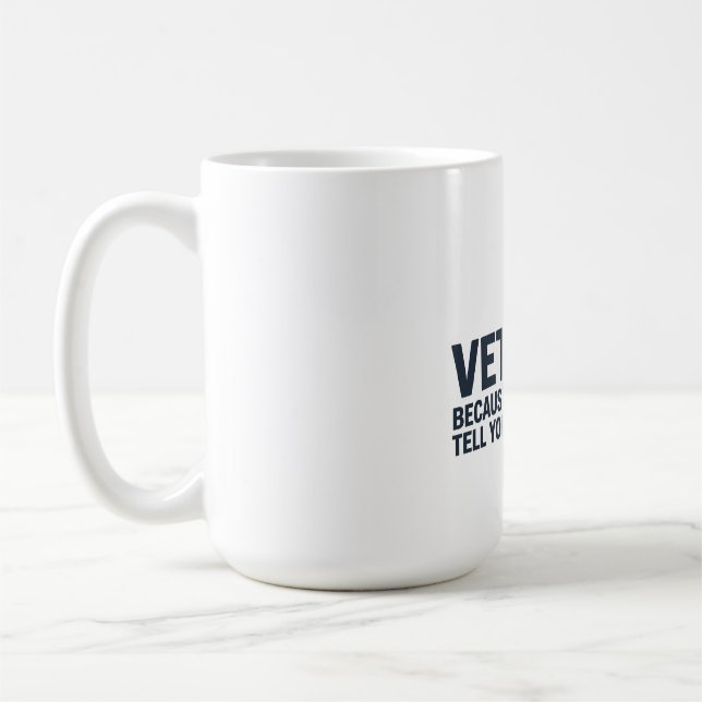 Vet Tech Funny Appreciation Coffee Mug (Left)