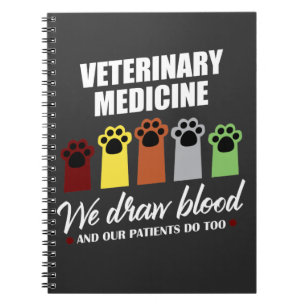 Vet Tech Gift For Veterinary Tech Draw Blood Notebook