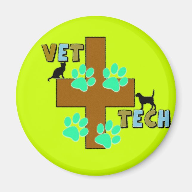 Vet Tech Gift Magnet (Front)