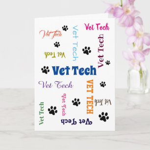 Vet Tech Graduation Card-2 Card