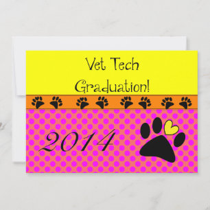 Vet Tech Graduation Invitations
