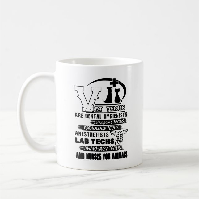 Vet Tech Job Mug (Left)