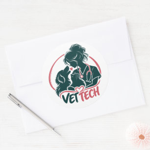 Vet Tech Love Sticker