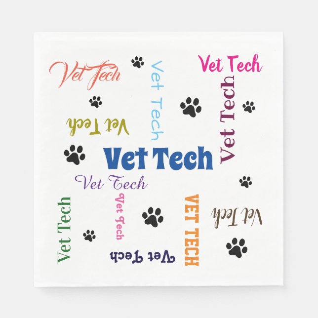 Vet Tech Napkin (Front)