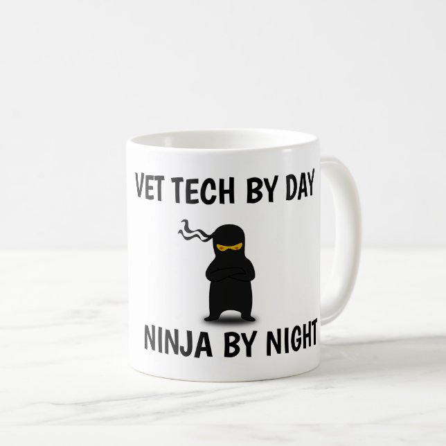 VET TECH NINJA COFFEE MUG (Front Right)