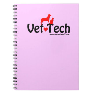 vet tech notebook soft pink