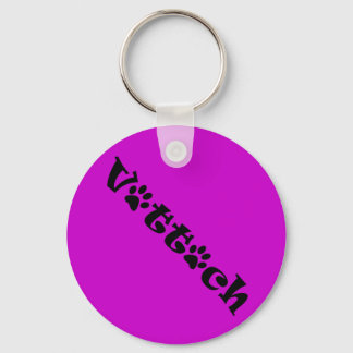 vet tech paw shadow design keychain