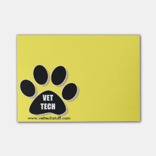 vet tech post its! post-it notes